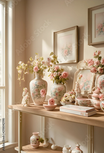 Elegant display of vintage ...