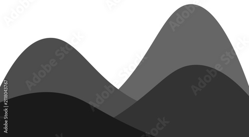 Monochrome Abstract Flowing Wave Gradient Background