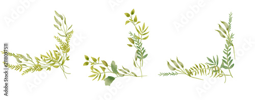 Delicate Green Sprigs Sparse Arrangement