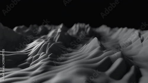 Abstract 3d topographic landscape wallpaper