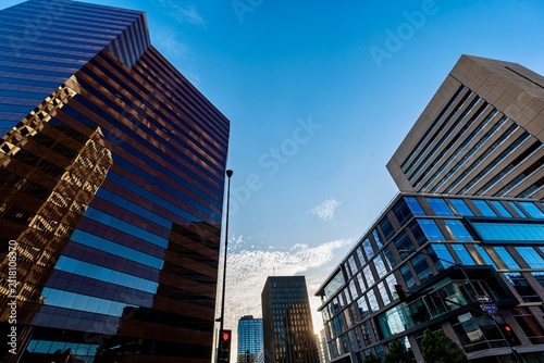 Buildings in Downtown San Diego, CA on a summer day