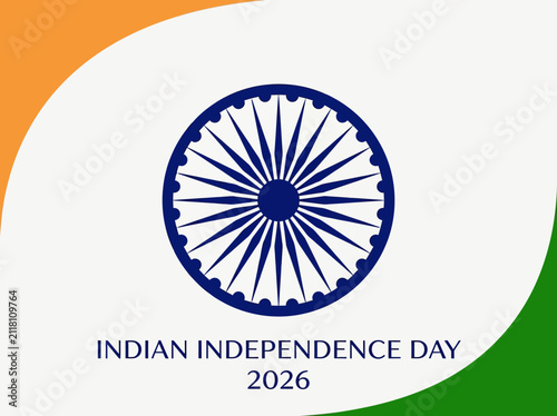 Indian Independence Day 2026 flag Ashok Chakra graphic