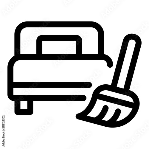 Room Cleaning icon. Vector line icon