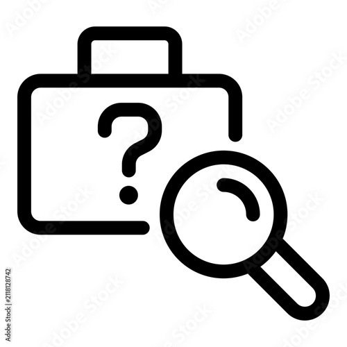 Lost And Found icon. Vector line icon