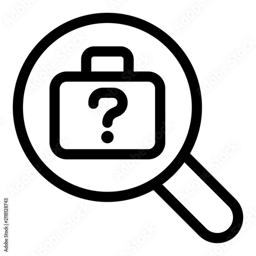 Lost And Found icon. Vector line icon