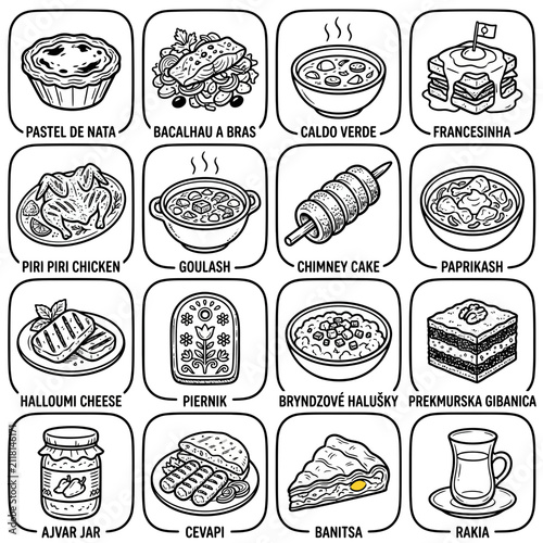 Portuguese Food Icons: Pastel de Nata, Bacalhau, Caldo Verde, Francesinha