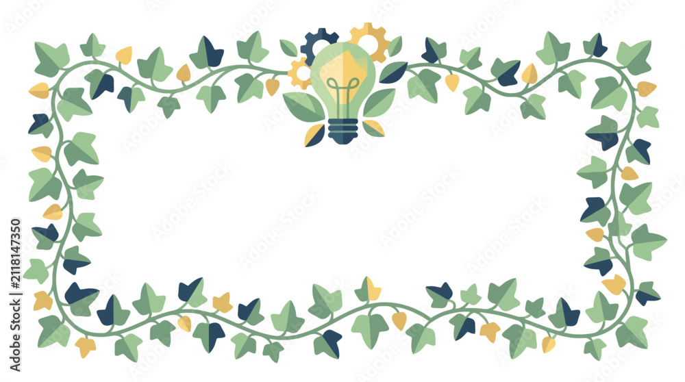 Fototapeta premium Elegant Floral Border Artwork 2.