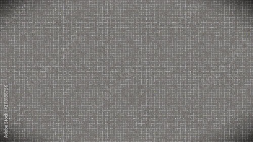 Gritty grey mosaic tile pattern background with seamless loop.
