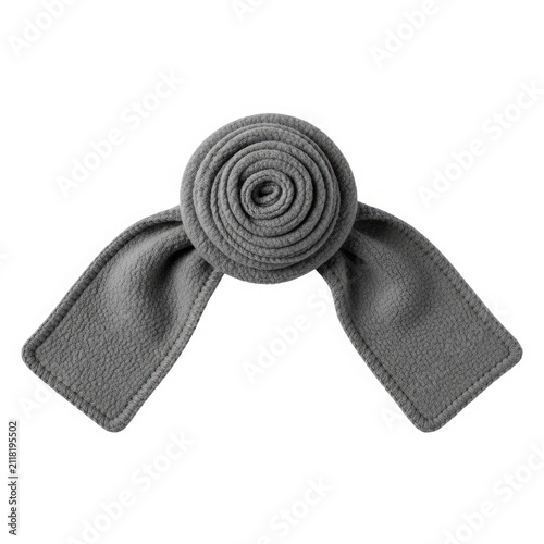 Grey Fabric Knot Loop Decorative Apparel Accessory