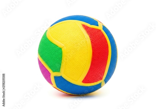 Colorful Play Ball Isolated on White Background.
