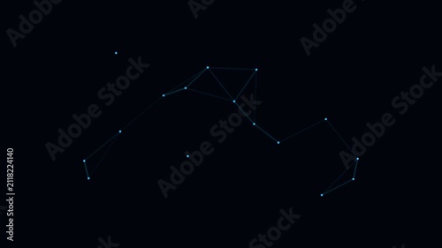Futuristic AI Data Telemetry Mesh Loop - Tech Background