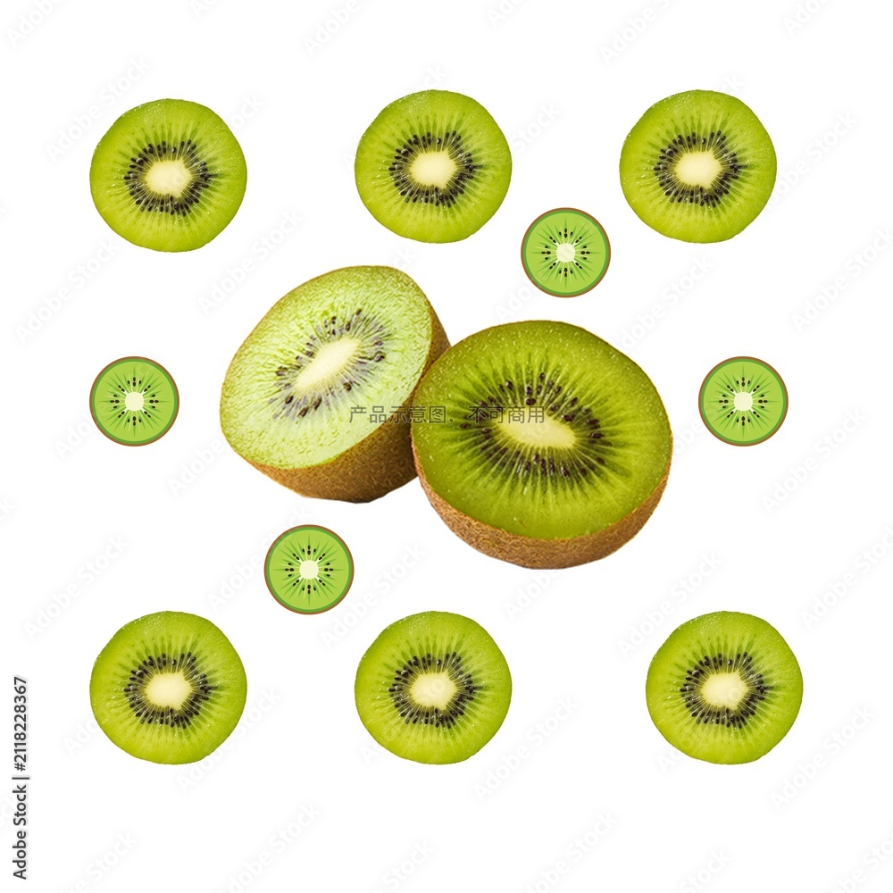 Fototapeta premium Kiwi Fruit Pattern