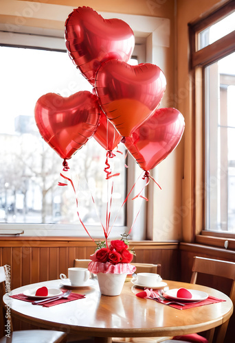 Romantic table setting with...