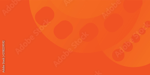 Abstract orange background with circles.