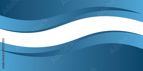 Blue curve line vector background overlap layer paper on white space for text and message design, modern design