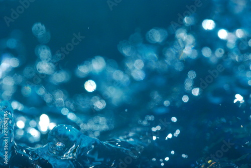 Obraz na płótnie blue bokeh abstract background