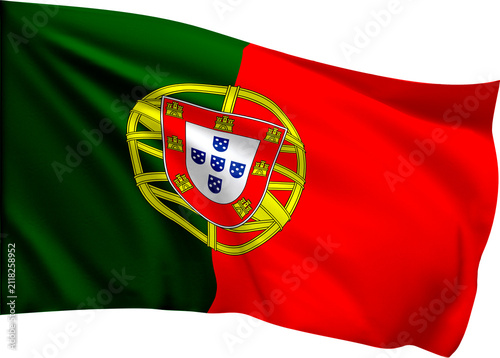 Foto Waving Portugal Flag in the wind