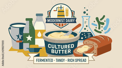 Foto Fermented Butter Cultured Tangy Rich Spread Modernist Dairy