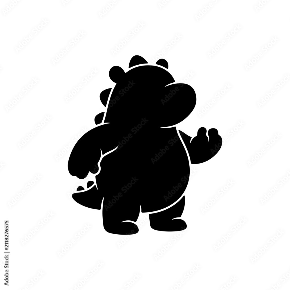 Naklejka premium Creative Cartoon Character With Clean Minimal Design Vector illustration