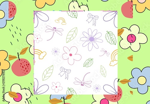Textile spring flowers pattern. Floral pattern with small flowers in pink, yellow, cream tones. For spring, summer prints, packaging, cute stationery, kitchen decor, fabric design, isolated background
