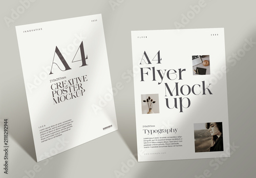 A4 Two Pages Mockup
