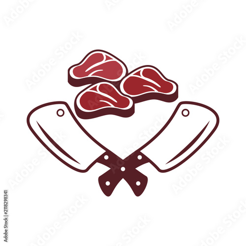 Roasted Beef Logo Icon
