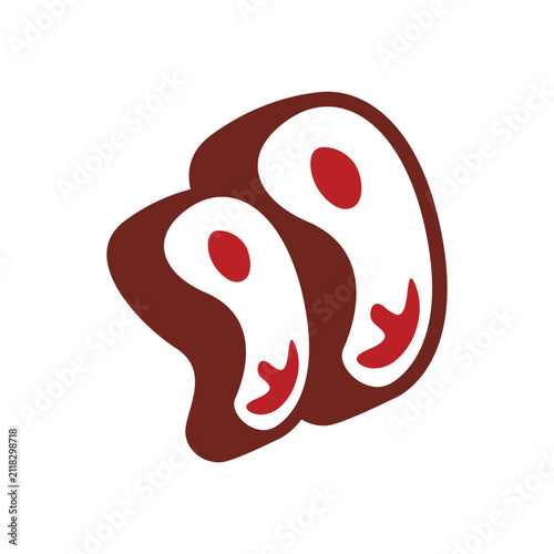 Roasted Beef Logo Icon