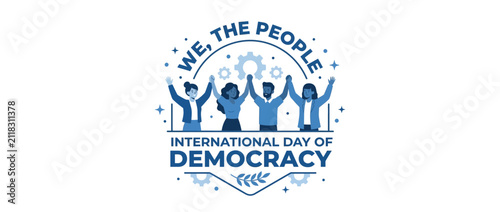 Diverse People Celebrate International Day of Democracy