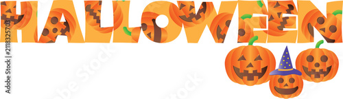 ハロウィンのタイポグラフィ
