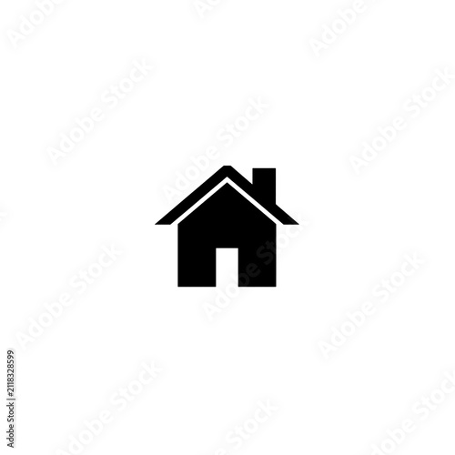 Minimal House Outline Icon for Web and Mobile