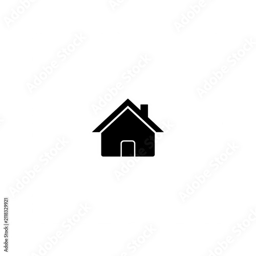 Minimal House Outline Icon for Web and Mobile