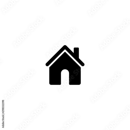 Minimal House Outline Icon for Web and Mobile