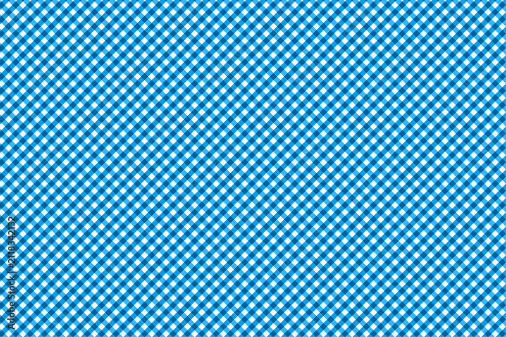 Fotografie Blue and white checkered pattern in a textile design