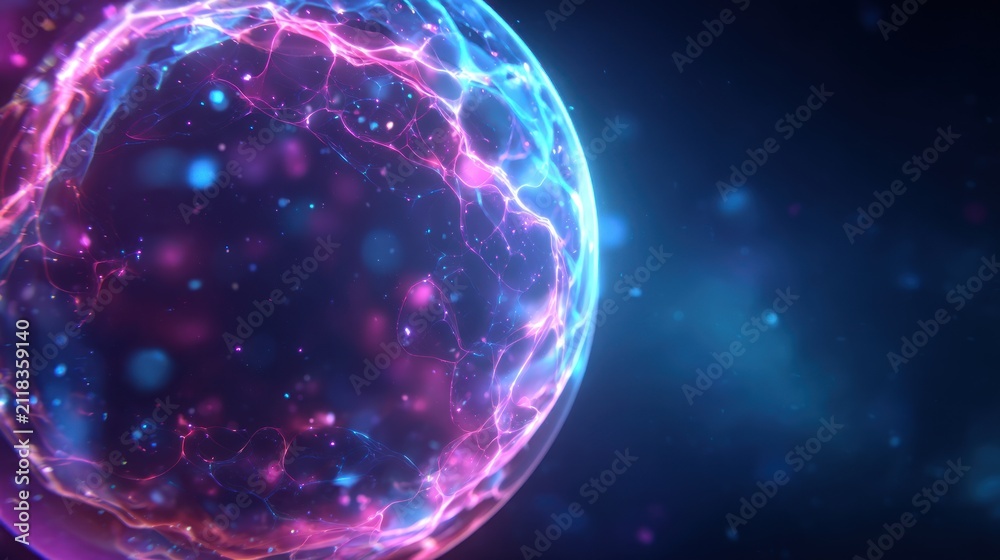 Fototapeta premium Abstract energy sphere illustration