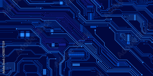 Foto Abstract digital technology futuristic internet network speed connection white b