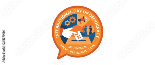 Voting concept, participation in democracy, international day celebration