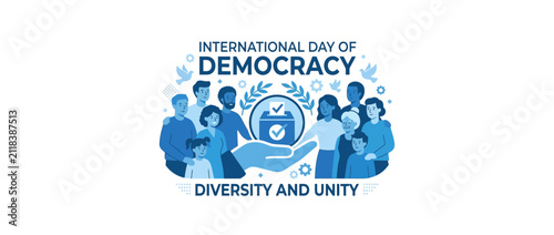 Diverse People Celebrating Democracy and Unity