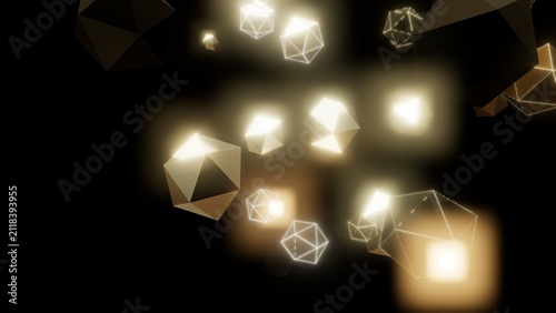 christmas lights on a black background