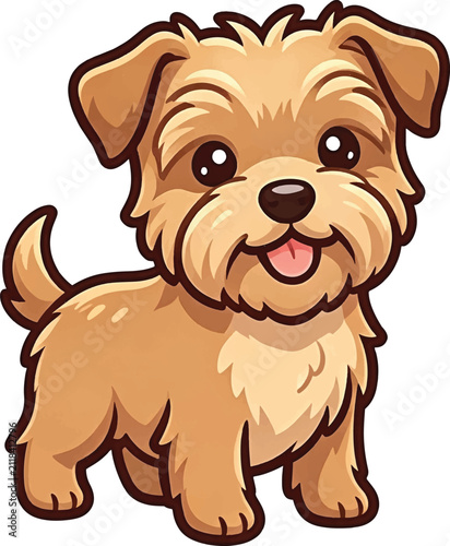 Hort Terrier Cartoon Puppy