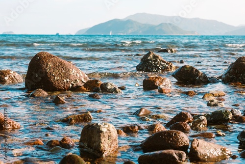 Photography summer sea and rocks