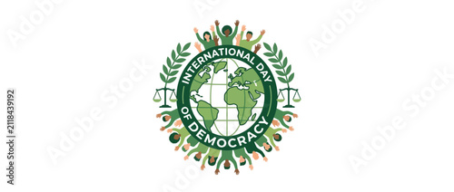 Global Unity for Democracy and Justice Concept