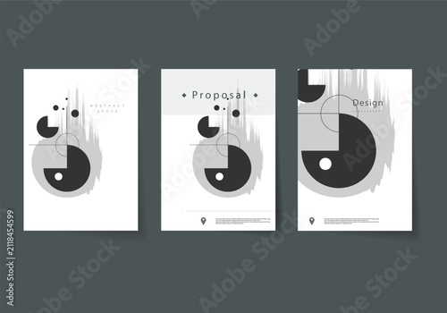 Abstract vector cover. Creative modern design background