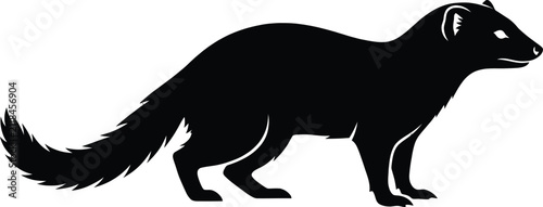 Ferret Silhouette Vector Illustration
Pet Mustelid Logo