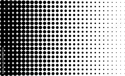 Halftone Texture Dot Pattern Collection Isolated on Transparent Background