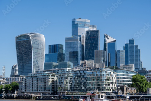 City of London skyline from Tower Bridge
