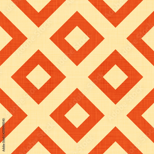 Bold diamond shapes, abstract geometric seamless pattern. Retro southwest style tribal tile block background,