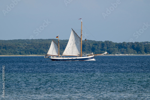 Traditionssegelschiff auf der Eckernförder Bucht, Schleswig-Holstein, Deutschland