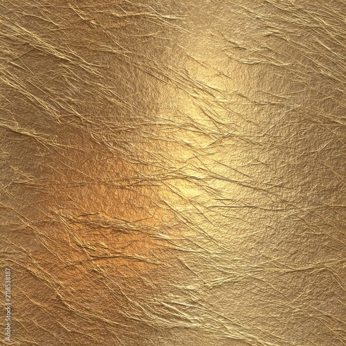 Scratched gold foil texture with realistic metallic shine