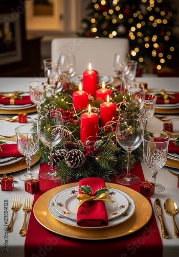 Candlelit Hearth, Festive Glow