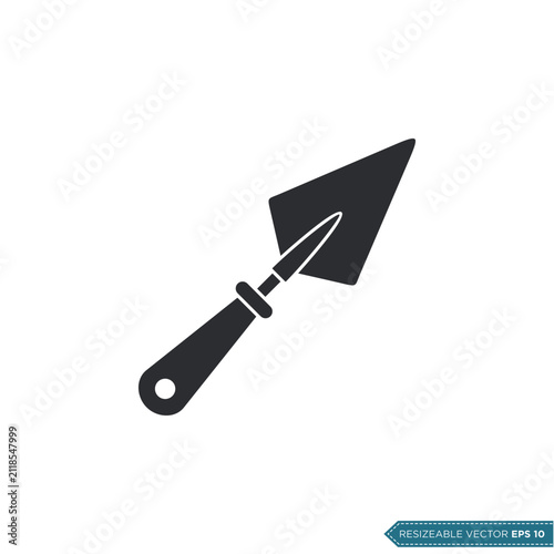 Spade, Shovel Gardening Tool Icon Vector Template
